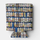 オランダのお土産、アムステルダム通りシーン。 缶クーラー (裏面)