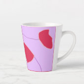 オランダのような赤いチューリップラテマグカップ カフェラテマグ (右)