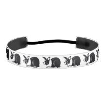 オランダのウサギの白黒伸縮性があるヘッドバンド