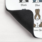 オランダのウサギ色 マウスパッド (コーナー)