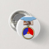 オランダのエースメダルボタン 缶バッジ (正面&裏面)