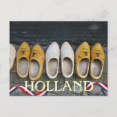 オランダのオランダの木の靴の郵便はがき ポストカード (正面)