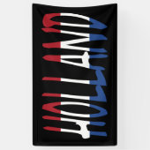 オランダのオランダ国旗bk bnrcntに掲揚 横断幕 (縦)