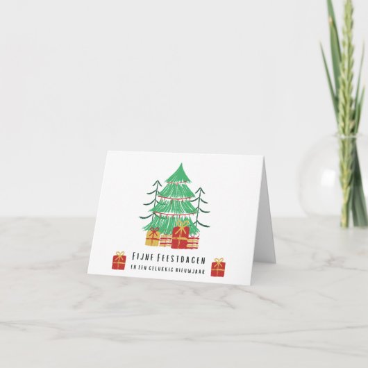 オランダのクリスマスカード(kerstkaart) カード (正面)