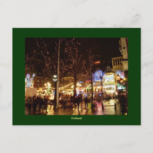 オランダのクリスマス シーズンポストカード (正面)