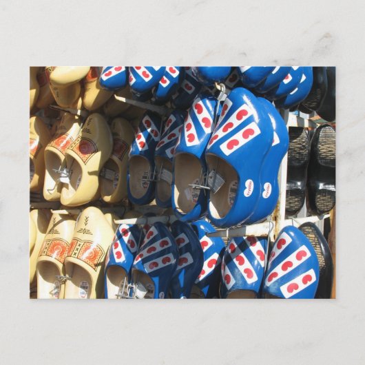 オランダのクロッグの写真のポストカード ポストカード (正面)