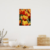 オランダのケウケンホフ庭園にはチューリップが点在する。 ポスター (キッチン)