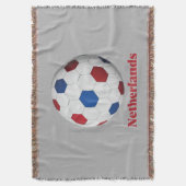オランダのサッカー スローブランケット (正面縦)