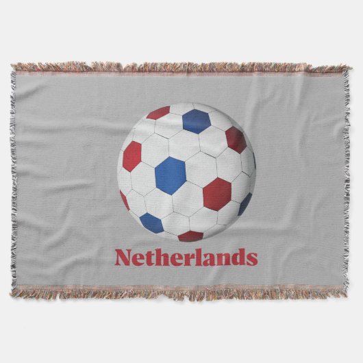 オランダのサッカー スローブランケット (正面)
