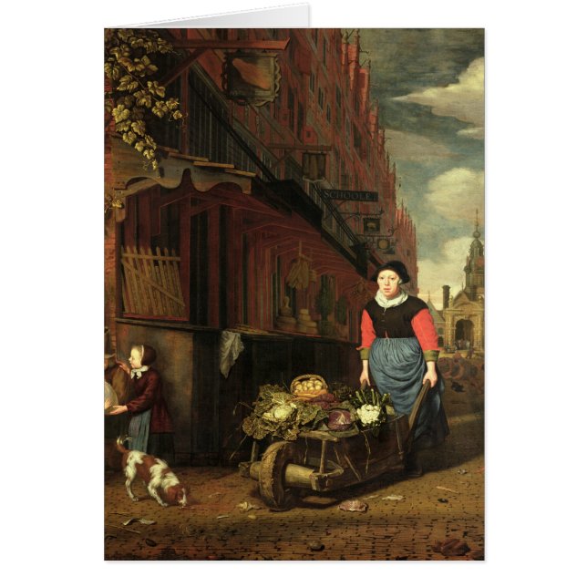 オランダのジャンル場面1668年 (正面)