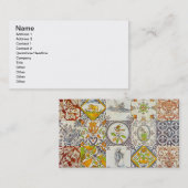 オランダのセラミックタイルの名刺 名刺 (正面/裏面)