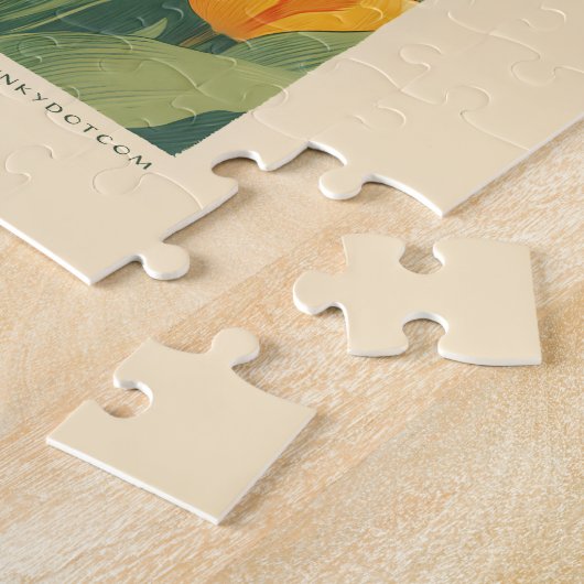 オランダのチューリップドリームズ ジグソーパズル (側面)