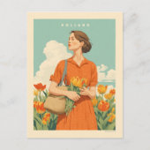 オランダのチューリップドリームズ ポストカード (正面)