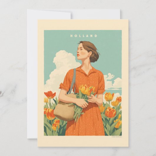 オランダのチューリップドリームズ 招待状 (正面)