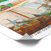 オランダのトレインズビンテージ旅行ポスター ポスター (角)