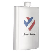 オランダのハート旗を持つJames Intveld フラスク (右)