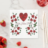 オランダのハート スタンダードランチョンナプキン (インサイチュ)