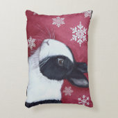 オランダのバニーのクリスマスの枕 アクセントクッション (正面(垂直))