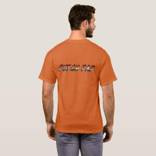 オランダのパパネザーランド旗のタイポグラフィ Tシャツ