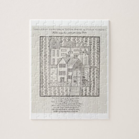 オランダのパリの庭のリーグの選手、か領主の邸宅、 ジグソーパズル (縦)