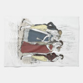 オランダのパーティーが到着 – プライド&偏見 キッチンタオル (横)