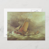 オランダのピンックがヤーマス沖で錨を下ろす ポストカード (正面/裏面)