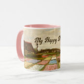 オランダのフラワーベッドbyヴァンゴッホハッピーモーニング マグカップ (正面左)