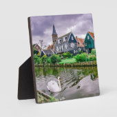 オランダのマークェン村 フォトプラーク (正面)