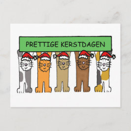 オランダのメリークリスマス、Prettige Kerstdagen. シーズンポストカード