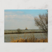 オランダのヨットがアイセル湖に浮かぶ ポストカード (正面)