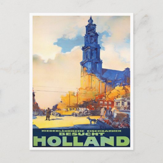 オランダのヴィンテージ旅行はがき ポストカード (正面)