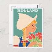オランダのヴィンテージ旅行はがき ポストカード (正面/裏面)