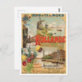オランダのヴィンテージ旅行はがき ポストカード (正面/裏面)