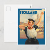 オランダのヴィンテージ旅行はがき ポストカード (正面/裏面)
