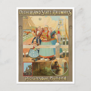 オランダのヴィンテージ旅行はがき ポストカード