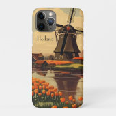 オランダのヴィンテージ旅行ポスター、カスタマイズ可能 Case-Mate iPhoneケース (裏)