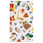 オランダの休日、Sinterklaasのお祝いのデザイン スモールペーパーバッグ (裏面)