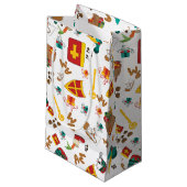 オランダの休日、Sinterklaasのお祝いのデザイン スモールペーパーバッグ (正面アングル)