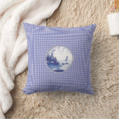 オランダの伝統的で青いタイル クッション (ブランケット)