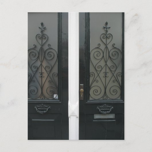 オランダの典型的なオランダドア写真はがき ポストカード (正面)