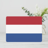 オランダの国旗がデザインされた愛国的な招待状 招待状 (スタンド正面)