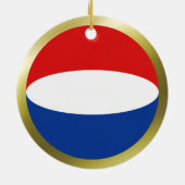 オランダの国旗のオーナメント セラミックオーナメント (裏面)
