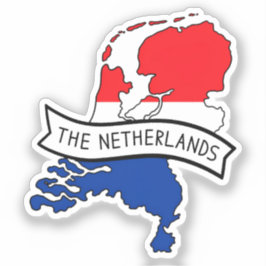 オランダの国旗地図 オランダの誇り ワールドカップ シール