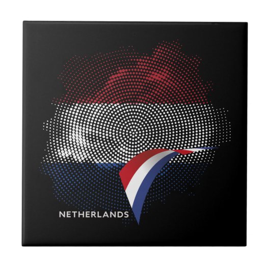 オランダの国旗 タイル (正面)