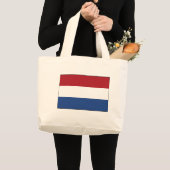 オランダの国旗 ラージトートバッグ (正面(商品))