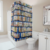 オランダの土産や贈り物 – 靴は風車 シャワーカーテン (インサイチュ)