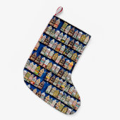 オランダの土産や贈り物 – 靴は風車 スモールクリスマスストッキング (正面 (吊り時))