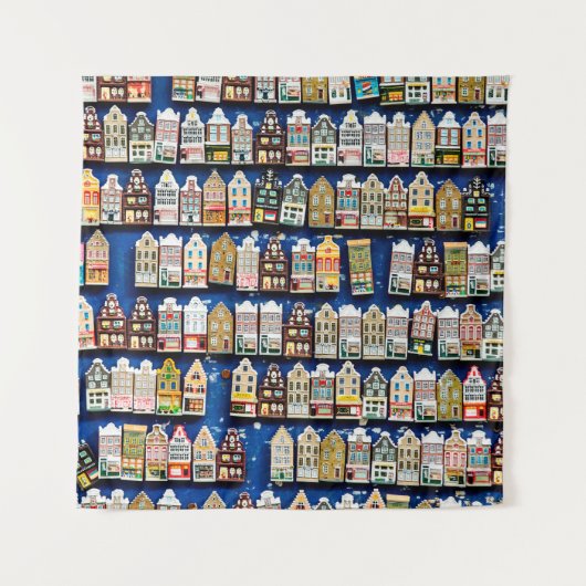 オランダの土産や贈り物 – 靴は風車 タペストリー (正面)