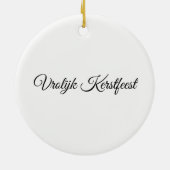 オランダの地図そしてFkag セラミックオーナメント (裏面)