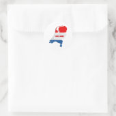 オランダの地図ボトルオープナー ラウンドシール (バッグ)